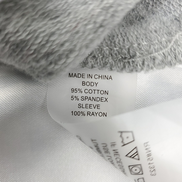 Vince Camuto Grey Sweater Cold Shoulder Top PM - Picture 7 of 11